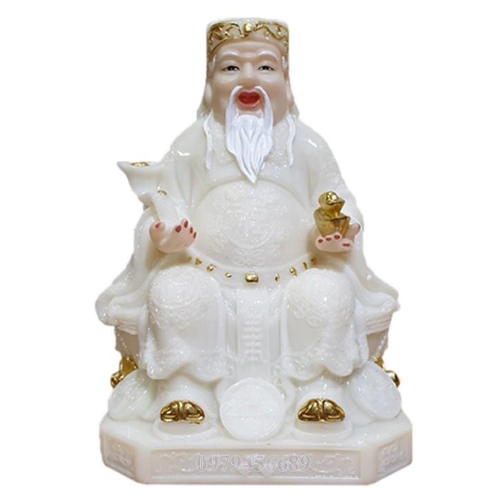 Cặp tượng thần tài ông địa đá cao cấp 8 inch - M4