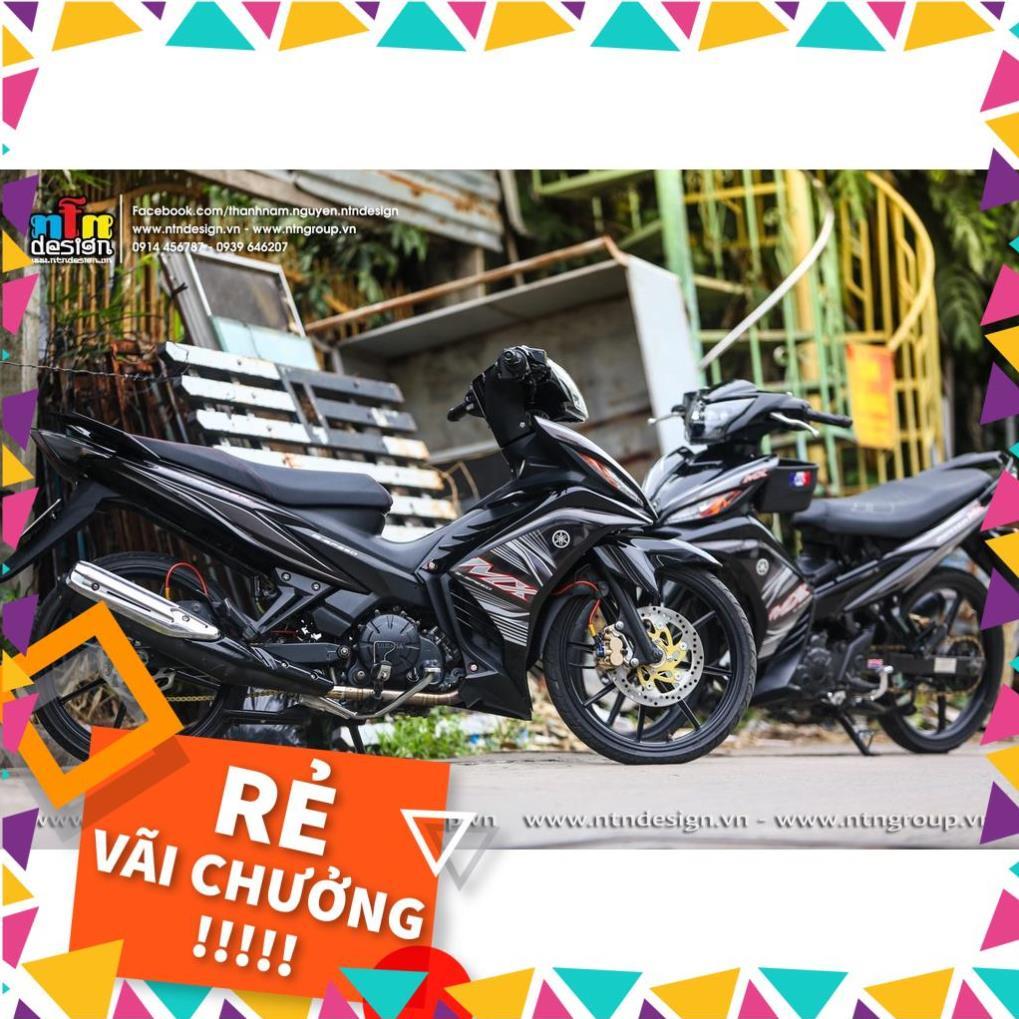 Tem Rời Exciter 135 Mẫu Đen Trắng Xám Chữ MX