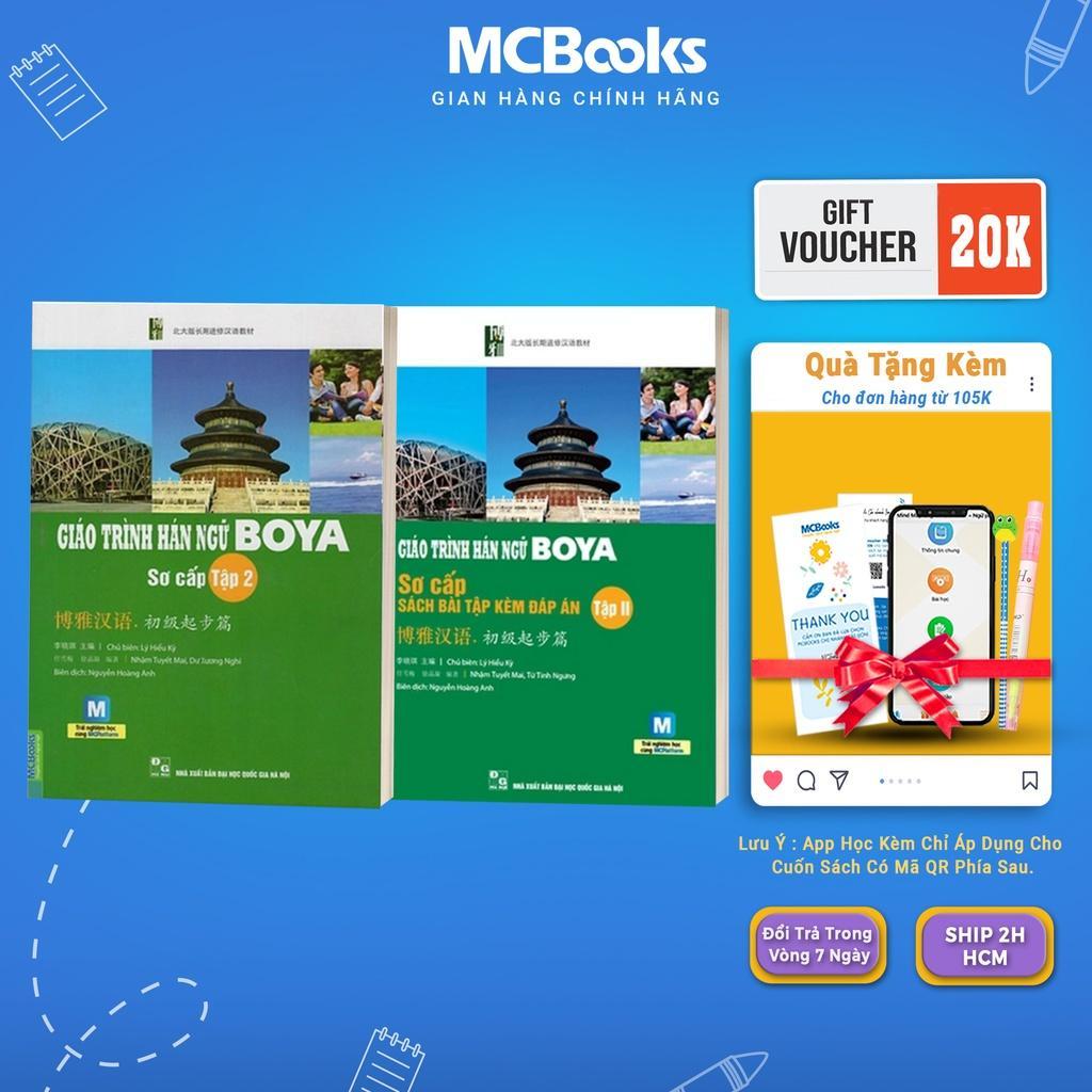 Sách - Giáo Trình Hán Ngữ Boya Sơ Cấp 2  - Sách + Sách Bài Tập Kèm Đáp Án - Tặng App Học Online - MCBooks