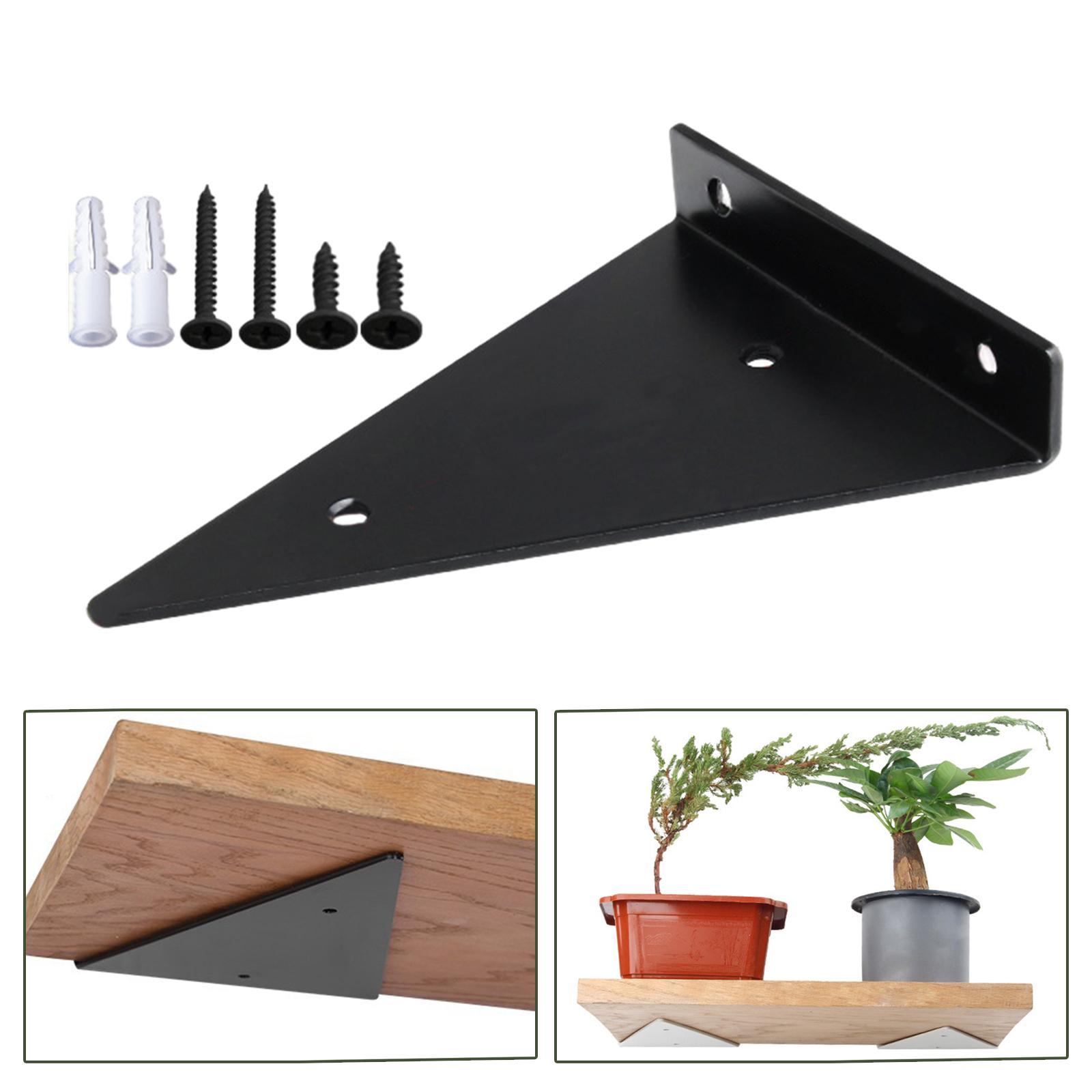 Triangle Shelf Bracket Corner  Easy to Install Metal for Store Garage