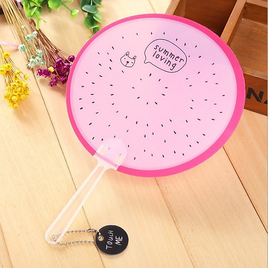Quạt cầm tay cute hình trái cây & con vật set 5 cái ngẫu nhiên