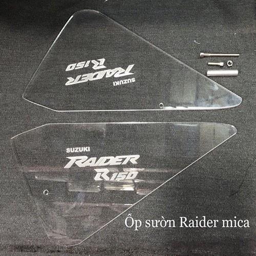 Ốp sườn mica trong suốt cho Raider,