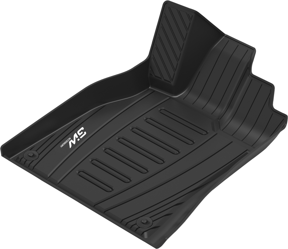 Thảm lót sàn xe ô tô Audi A3 2013,2020 Nhãn hiệu Macsim 3W chất liệu nhựa TPE đúc khuôn cao cấp.màu đen