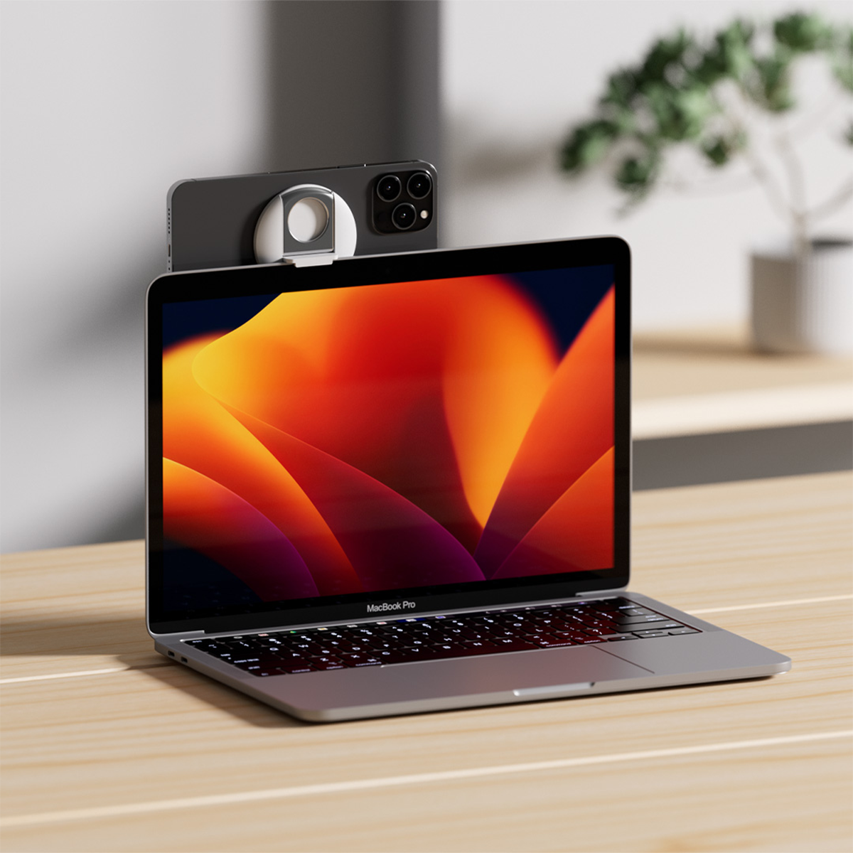 Giá đỡ iPhone sạc nam châm dành cho MacBook Belkin - Hàng chính hãng - Bảo hành 2 năm - MMA006bt
