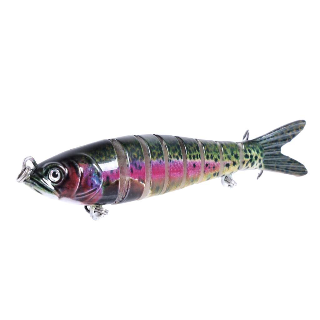 Artificial Fishing Swim Bait Simulate Life-like Multi Jointed Fish Lure