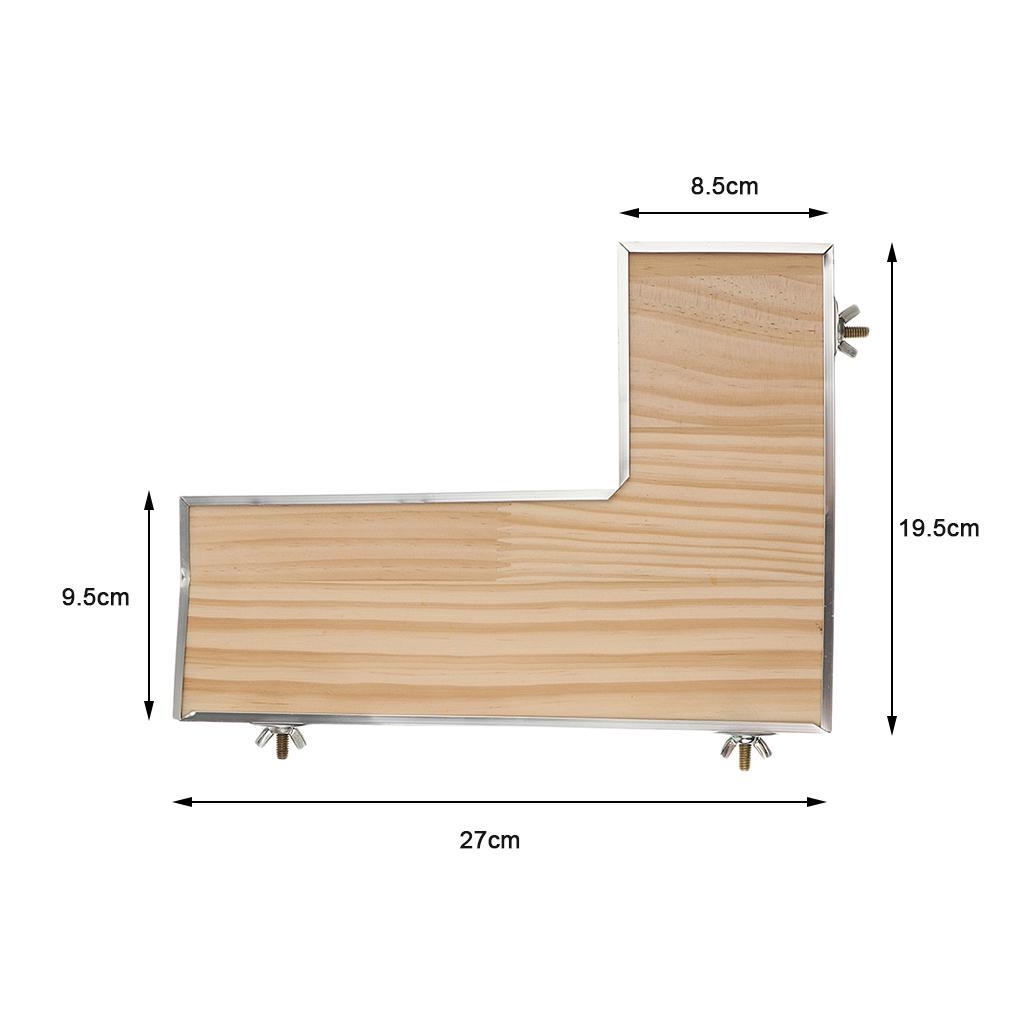 Anti Chew Pet Wooden L-shaped Board Hamster Guinea Pig Gerbil Pedal Toy