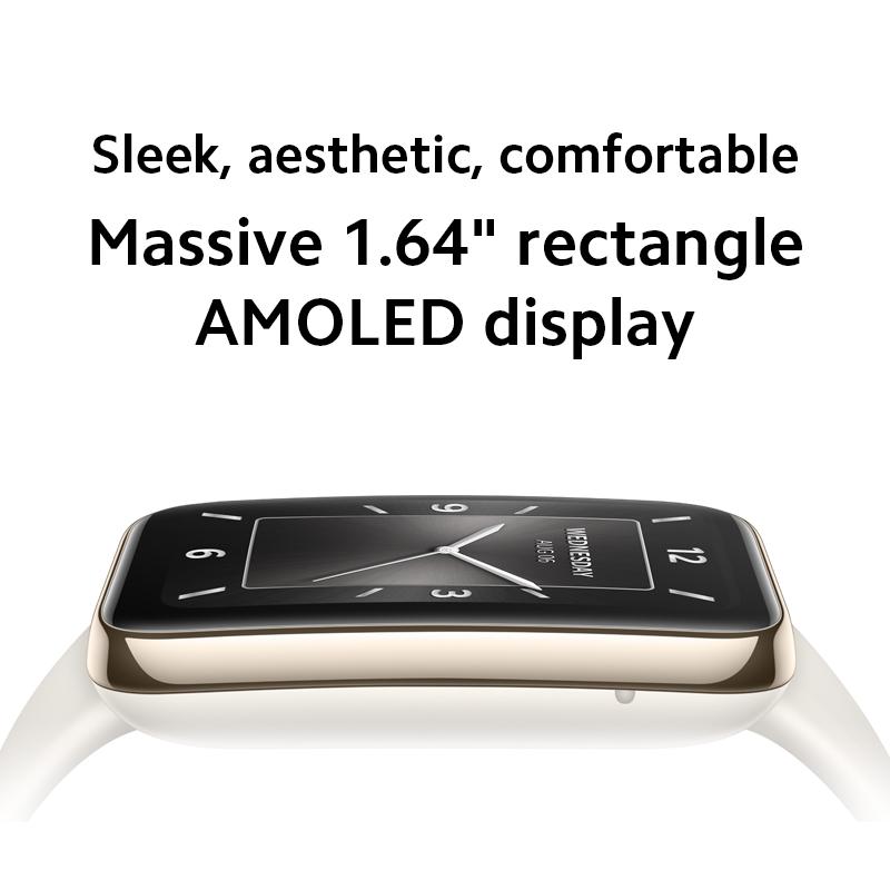 Phiên bản toàn cầu Xiaomi Band 7 Pro 1.64'' AMOLED Màn hình cong 2.5D Tích hợp GPS Oxy trong máu Luôn hiển thị trên mặt đồng hồ Dây đeo thông minh Màu sắc: Màu ngà Dây đeo LigBlu