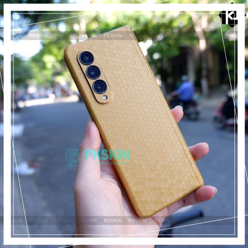 Miếng dán skin full viền cho Fold 4/Fold 3/Fold 2 /Fold 1/Zflip 3 /Zflip , Flip 4, Fold 4 honeycomb