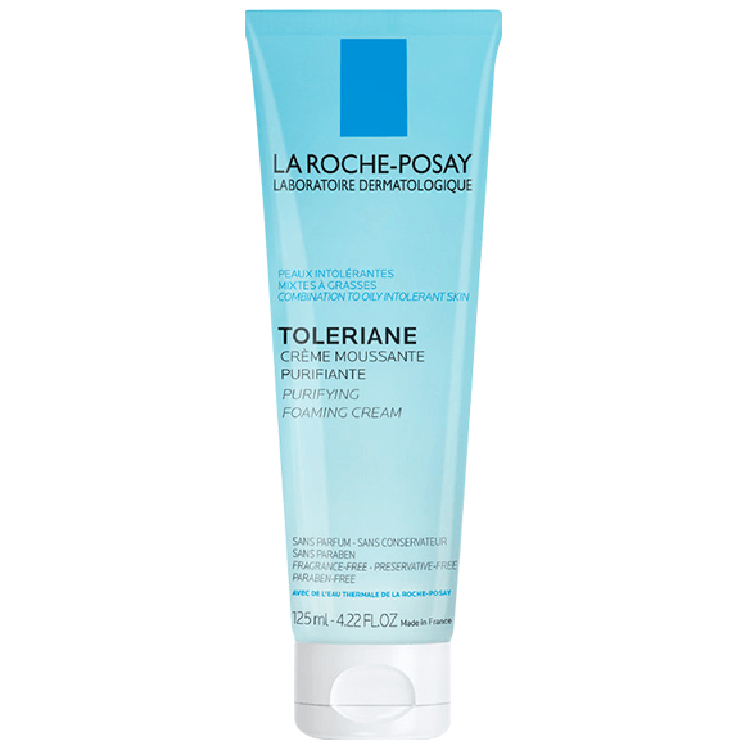 Sữa rửa mặt tạo bọt cho da hỗn hợp & da dầu rất nhạy cảm & kích ứng La Roche-Posay Toleriane Foaming Cream