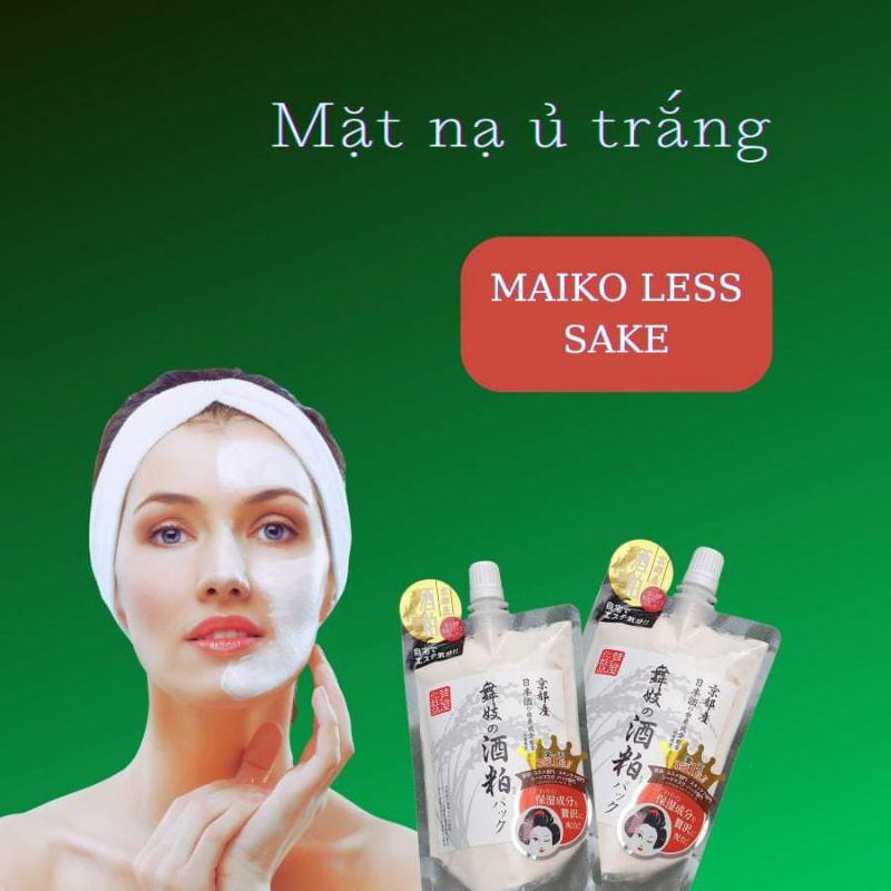 [Tặng kèm 1 mũ chụp tóc] Mặt nạ ủ trắng Maiko chiết xuất bã rượu Sake Nhật