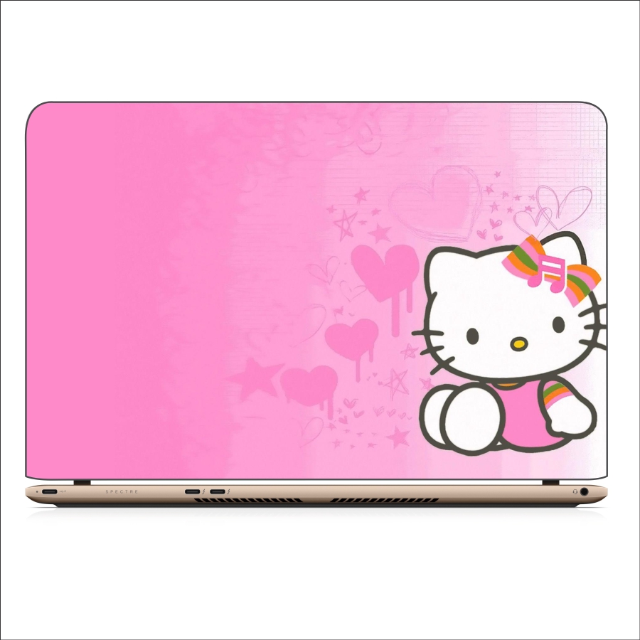 Miếng Dán Skin In Decal Dành Cho Laptop - Kitty 3 - Mã: 021118