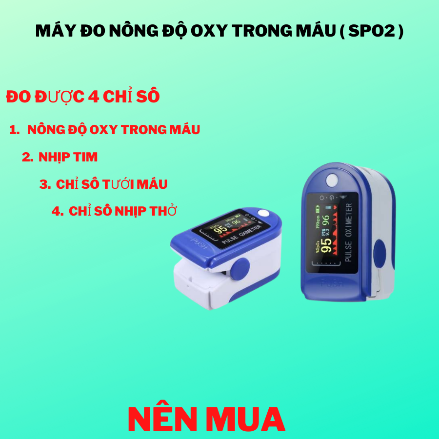 Máy đo nồng độ oxy trong máu có đen led