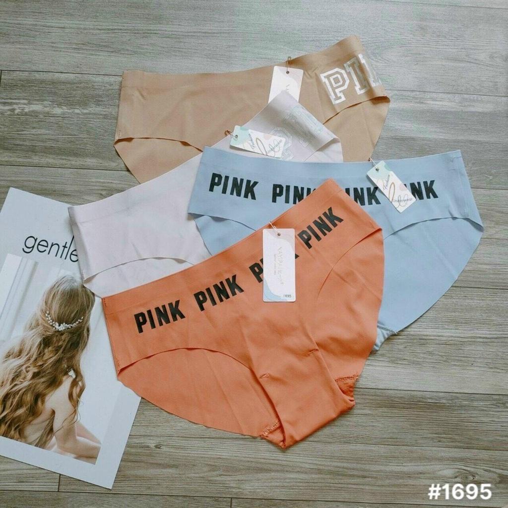 COMBO 10 QUẦN LÓT SU LẠNH PINK KHÔNG ĐƯỜNG MAY