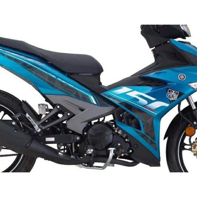 Tem exciter 150 xanh đen crom