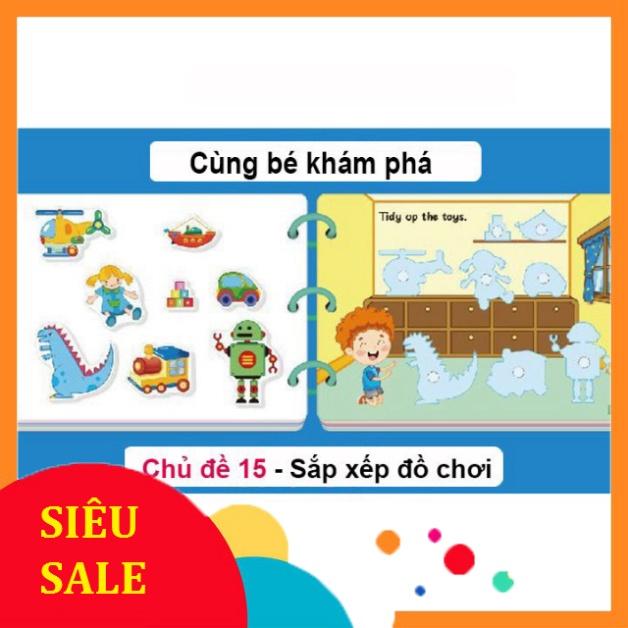 Đồ chơi giáo dục sớm cho bé sách bóc dán Bc53