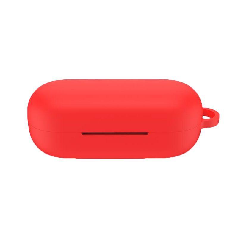 H.S.V✺Anti-Slip Silicone Case Protective Cover with Carabiner for Honor FlyPods 3