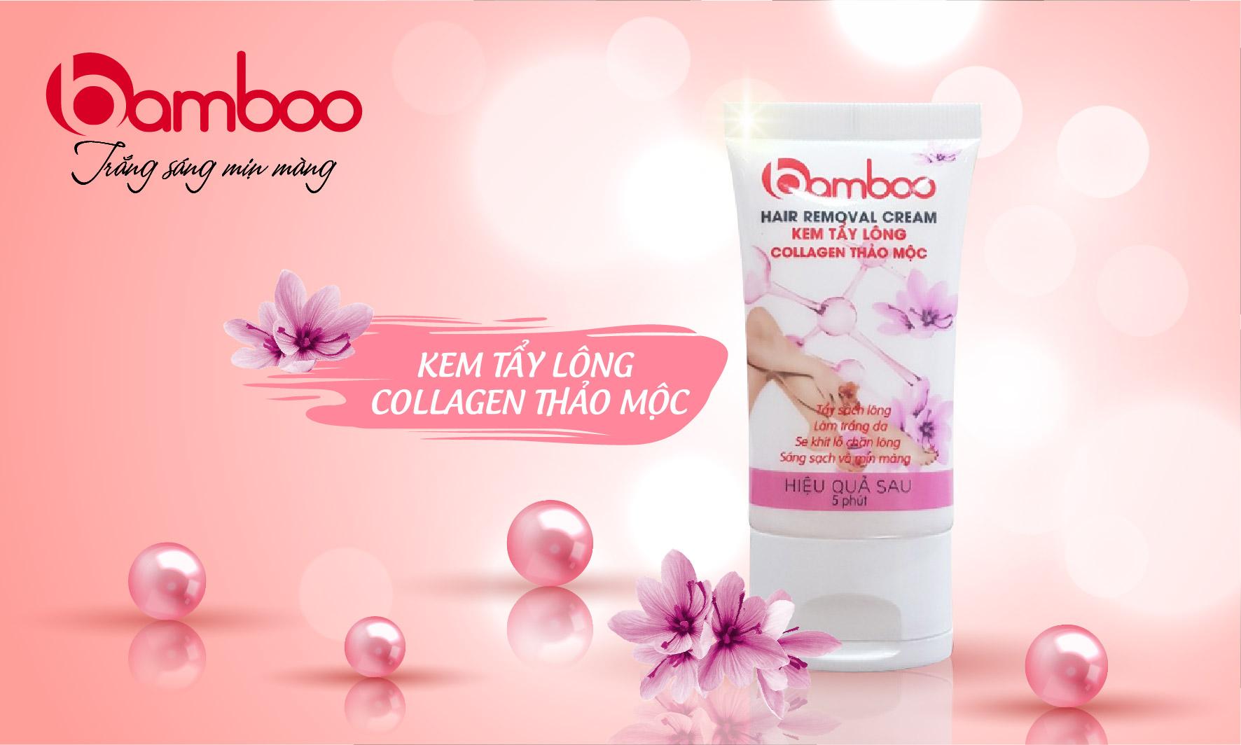 BAMBOO KEM TẨY LÔNG COLLAGEN THẢO MỘC 30ml