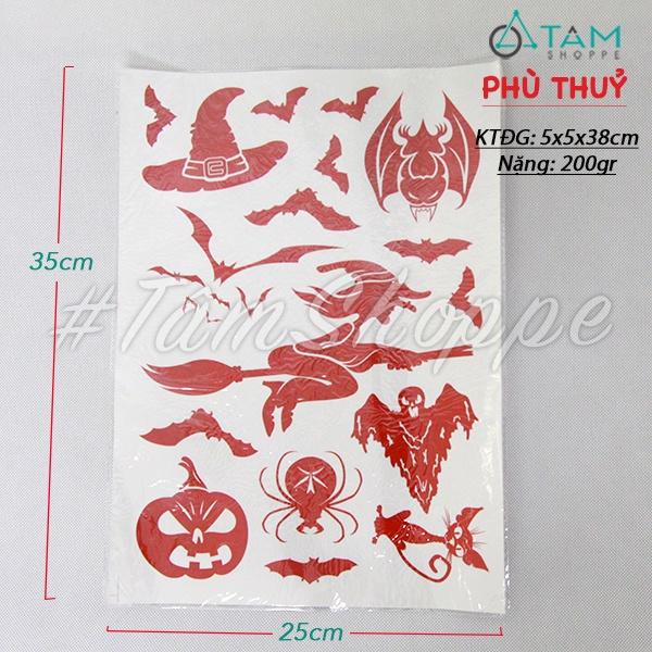 Decal Halloween dán kính tay chân máu nhiều kiểu HLW-DECAL-03