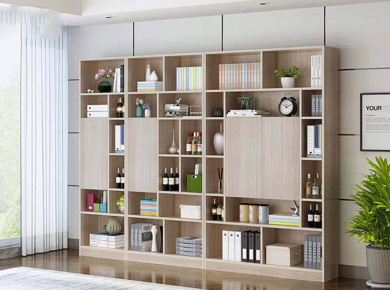 Giá sách gỗ công nghiệp hiện đại