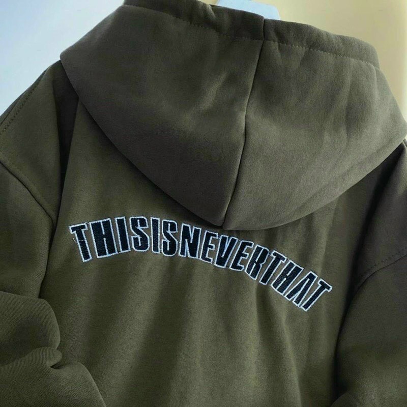 Áo Khoác Nỉ THIS IS NEVER THATFREESHIP RẺ ĐẸP Kiểu Hoodie Có Nón Mũ 2 Lớp Thu Đông Unisex Có Khóa Kéo - Couple Jacket