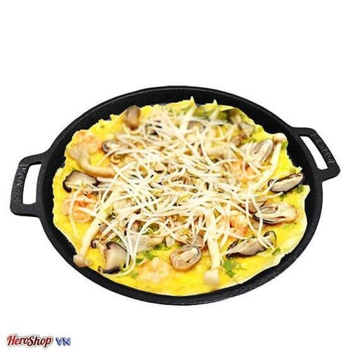 Chảo gang chiên bánh xèo 22cm chống dính Vạn Lợi - chảo bánh xèo