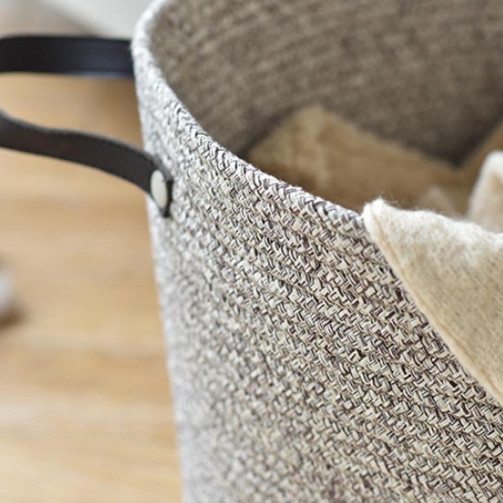 Cotton Woven Storage Basket Laundry Hamper Storage Basket Container