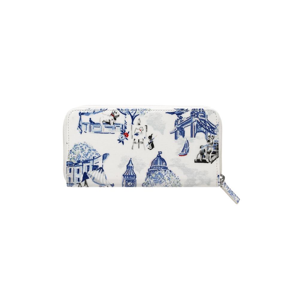 Ví nữ dài/Continental Zip Wallet -  30 Years London Toile