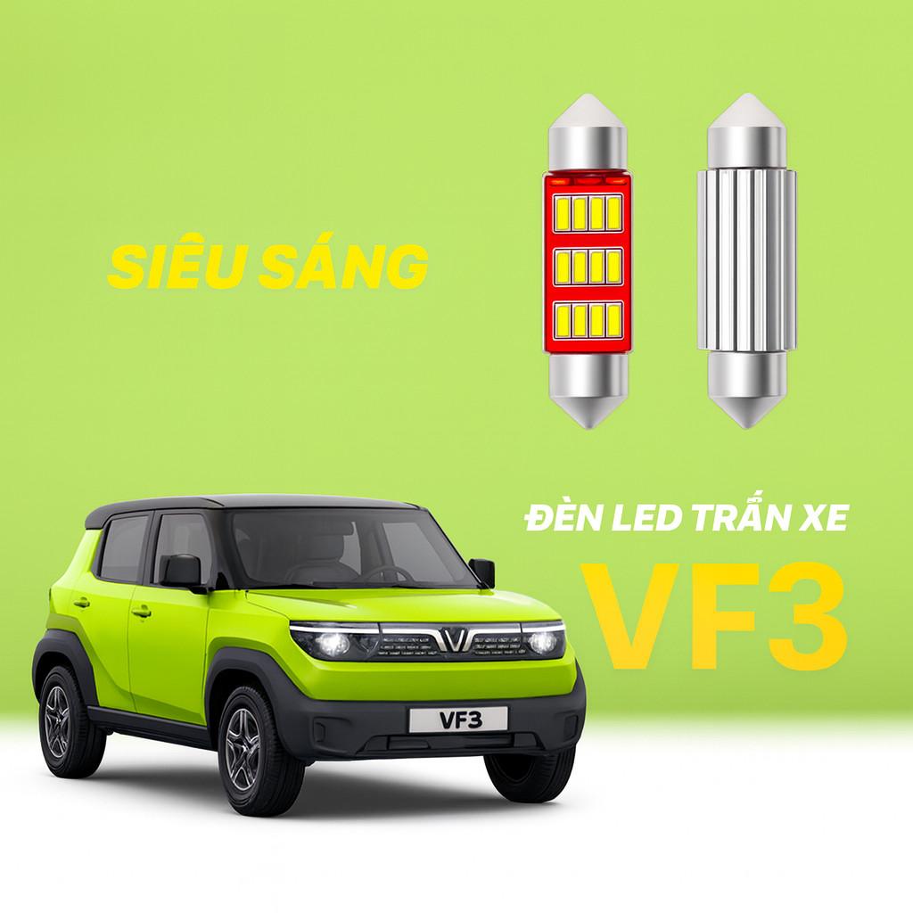 Bóng đèn led siêu sáng lắp trần xe VF3, Limo green