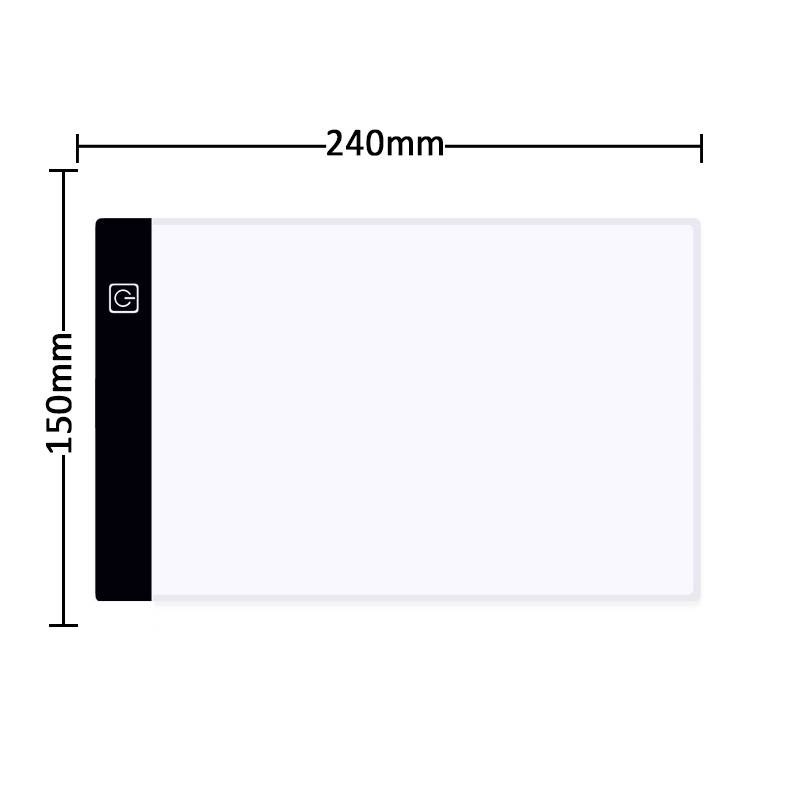 Bảng Vẽ Đèn LED Hắt Sáng 3 Cấp Độ Khổ A5 Cao Cấp- Hàng Nhập Khẩu