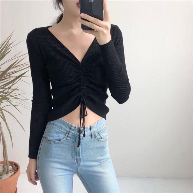 ÁO THUN RÚT DÂY HOTTREND (ẢNH THẬT SHOP CHỤP)