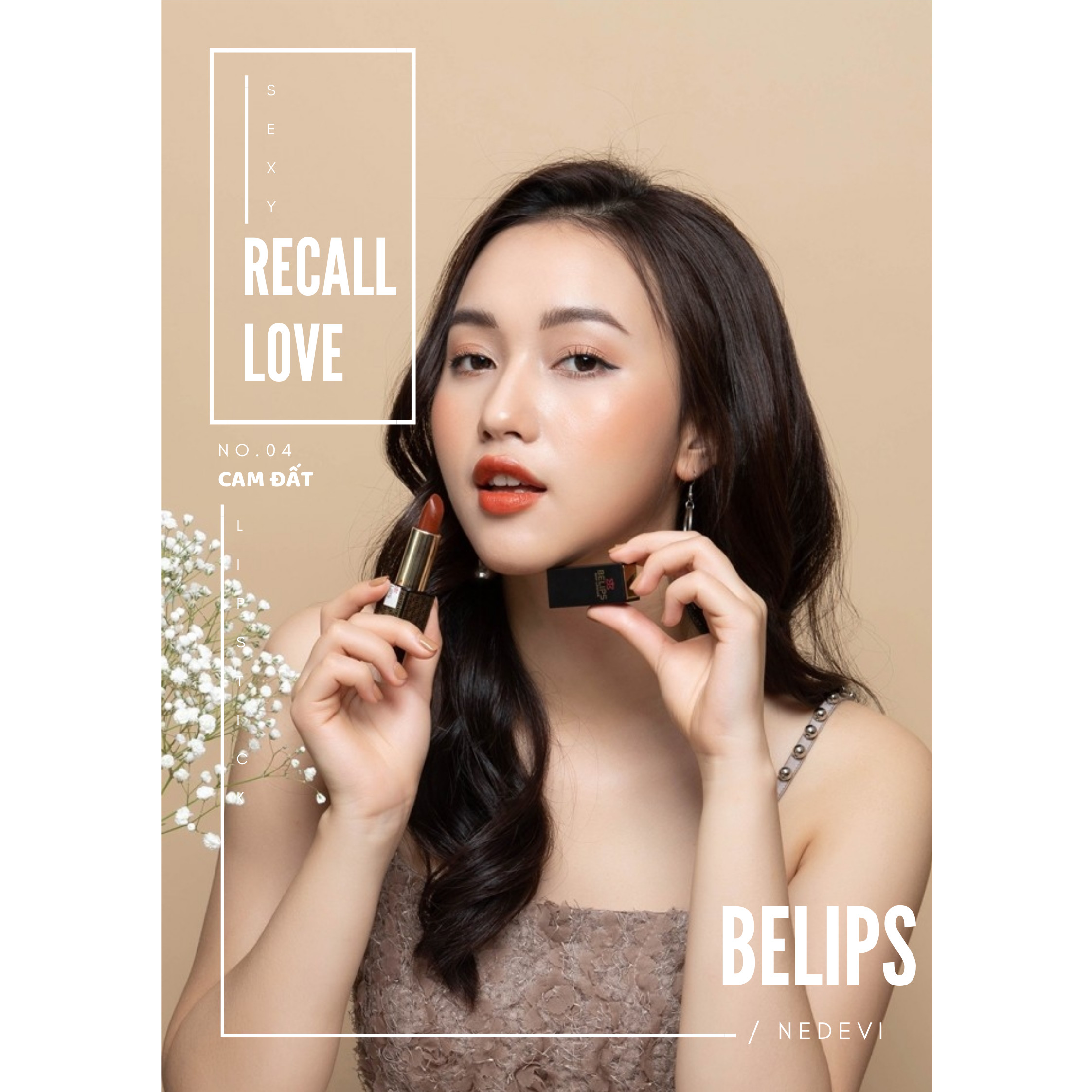 Son tươi Belips Sexy Lipstick son môi quyến rũ lên màu tự nhiên