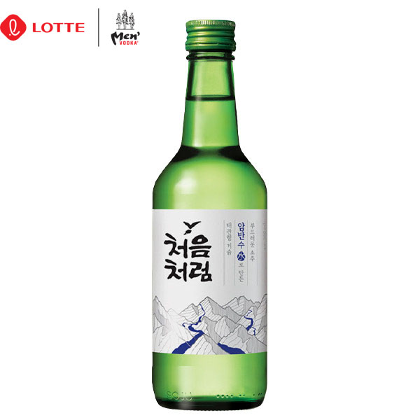 Rượu Soju Chum Churum Lotte Hàn Quốc vị Truyền Thống 16.5% chai 360ml