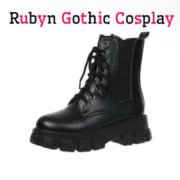 Giày boot cổ cao chiến binh phong cách cosplay ( Size 35 - 40 )