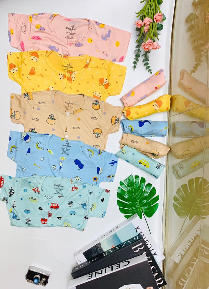 Bộ THUN LẠNH UNCHI CAO CẤP Cho Bé (tặng kèm 1 áo coton cùng size