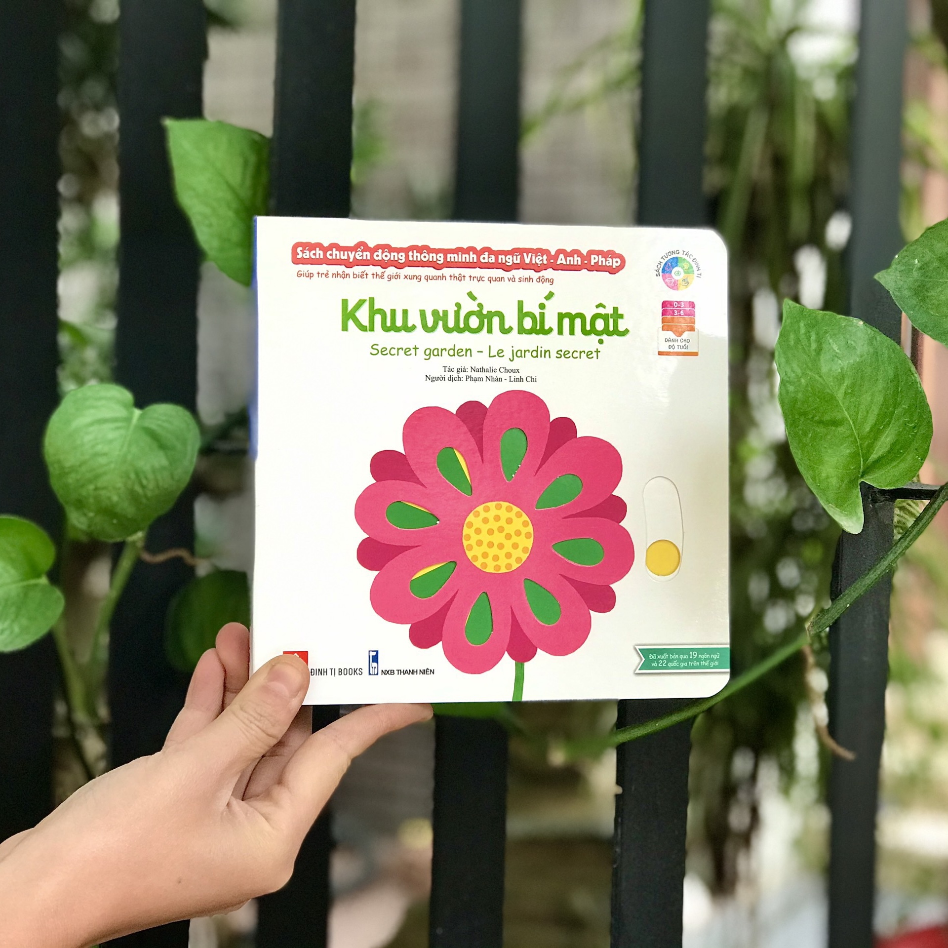 Sách tương tác chuyển động thông minh đa ngữ Việt - Anh - Pháp - Đinh Tị - Mộc Nhiên