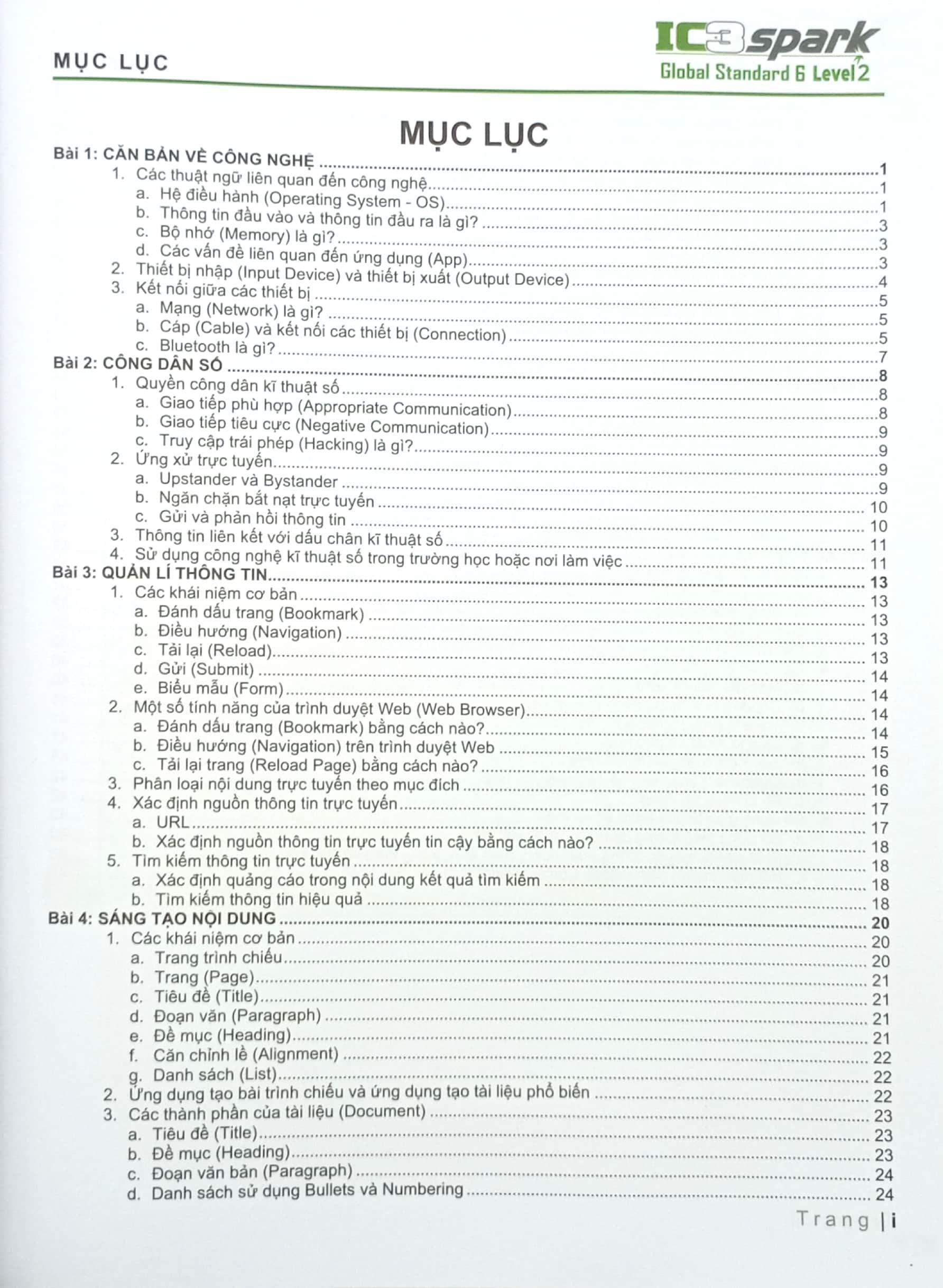 Sách - Sách Tăng Cường Tin Học Quốc Tế IC3 - Level 1, 2, 3 (Trọn bộ)