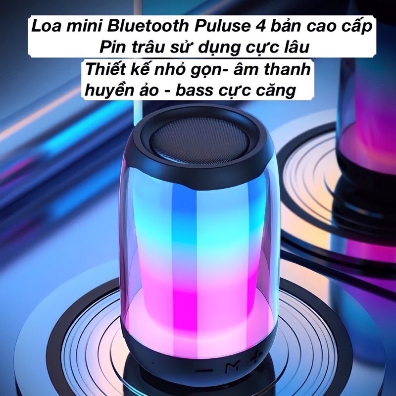 LOA BLUETOOTH PLUSE 4 MINI - LED RGB CỰC ĐẸP  - HT - HÀNG CHÍNH HÃNG