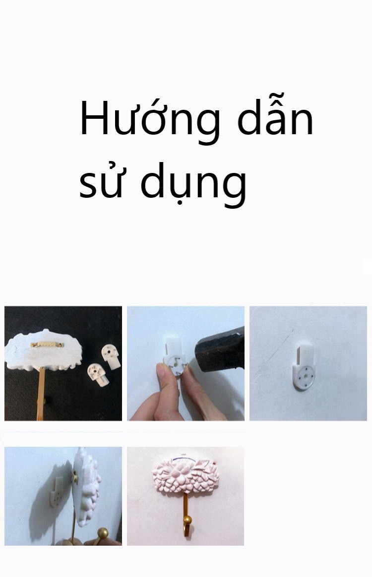 Combo 3 móc gỗ treo tường trang trí nhà cửa