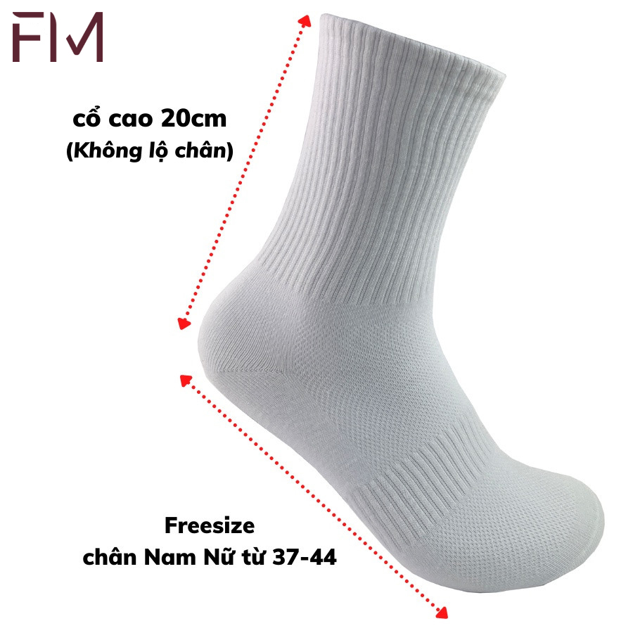 Vớ tất unisex, chất thun cotton dày dặn đàn hồi tốt, thấm hút tốt, mát mẻ khô thoáng - FORMEN SHOP - FMCA059