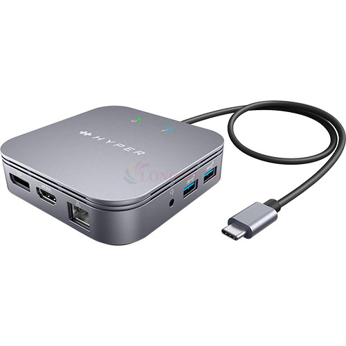 Cổng chuyển đổi HyperDrive 7-in-1 USB-C Thunderbolt 3 Mobile Dock Hub HDTB3TD - Hàng chính hãng