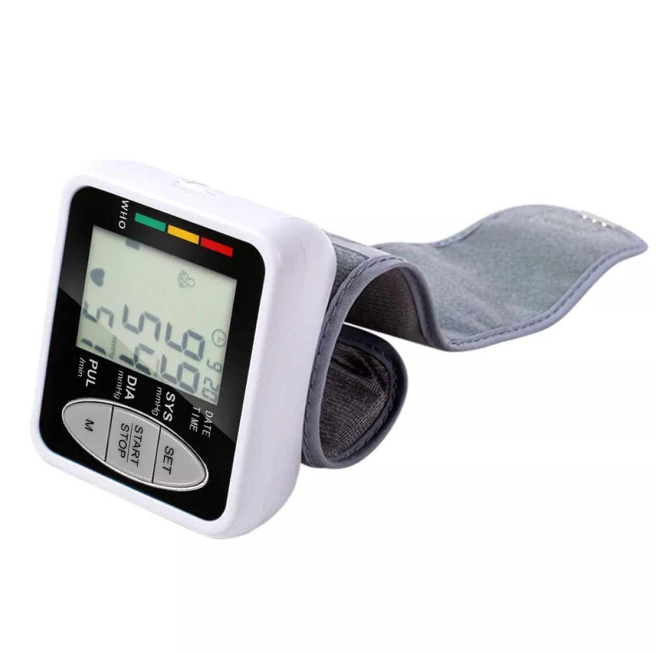 Máy đo huyết áp nhịp tim cổ tay điện tử màn hình led mẫu mới đo tex nhanh đạt Tiêu chuẩn WHO