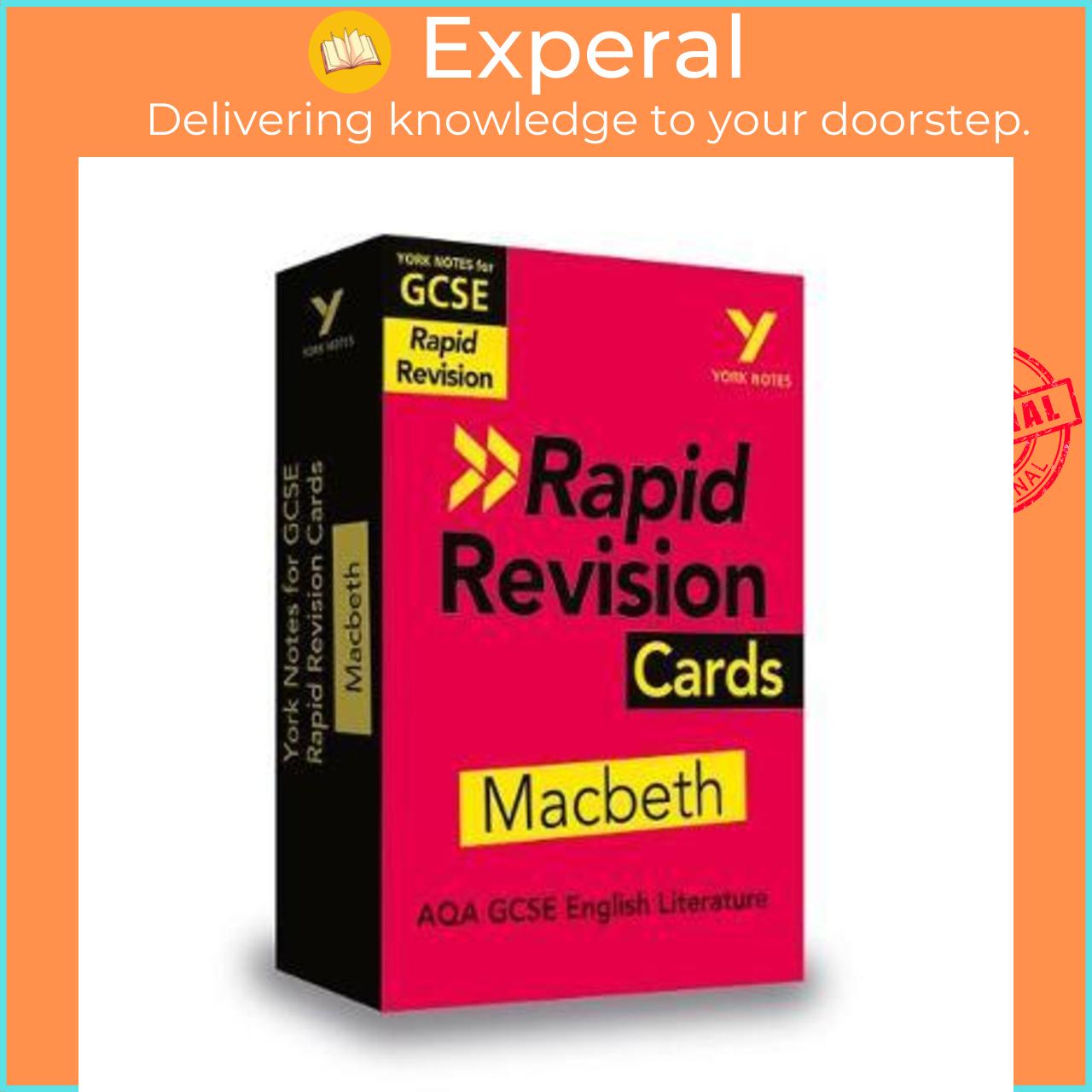 Sách - York Notes for AQA GCSE (9-1) Rapid Revision: Macbeth Cards - Refresh,  by Susannah White (UK edition, paperback)