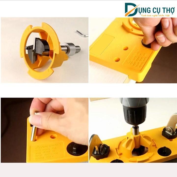 Cữ khoan bản lề bật