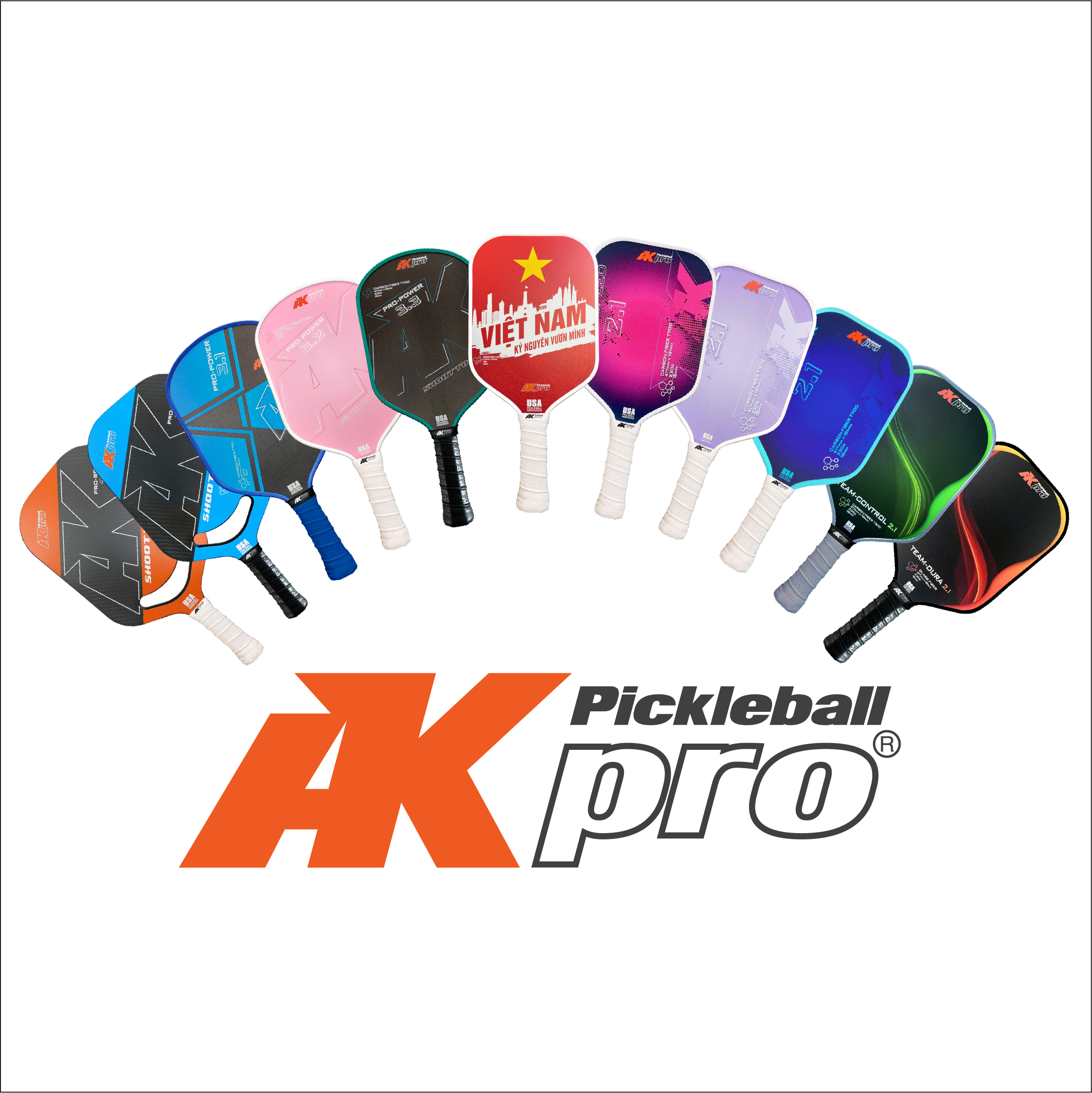 Vợt Pickleball PRO-POWER 3.1 - Carbon T700