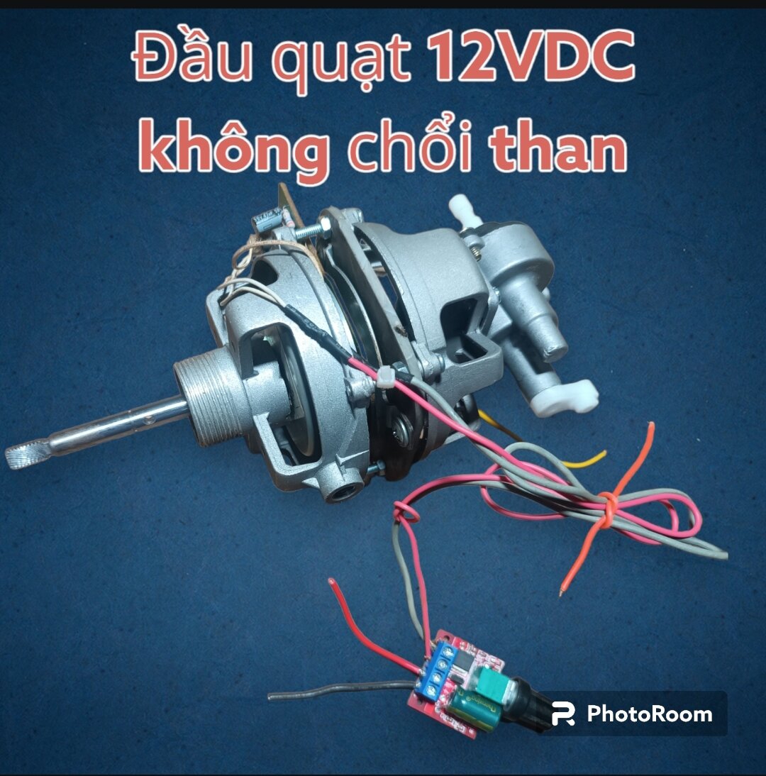 ĐẦU QUẠT 12 VDC không chổi than B3,B4 tặng kèm mạch điều tốc