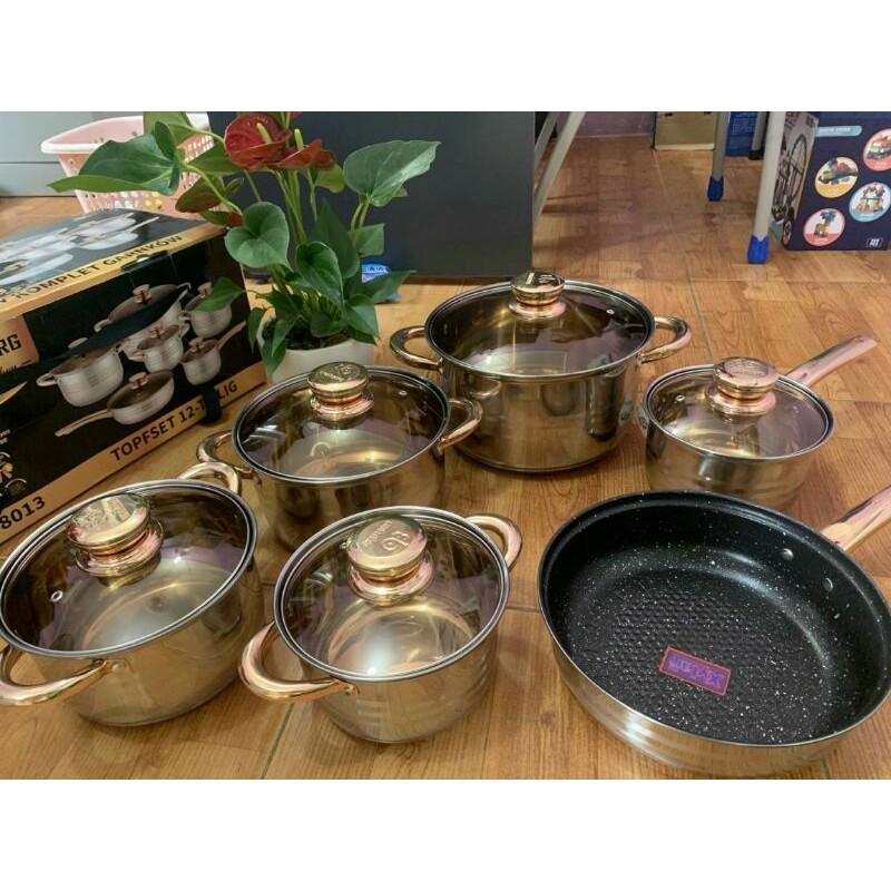 Bộ nồi 6 món 12 chi tiết Đức