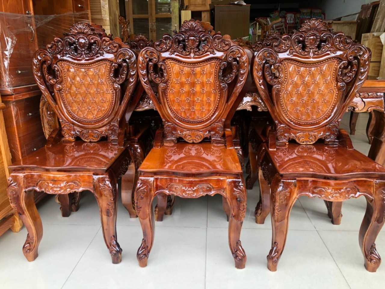 Bộ salon Lus tràm 8 ghế kiểu nhật 2 trong 1-Bộ bàn ghế gia đình Việt v4f