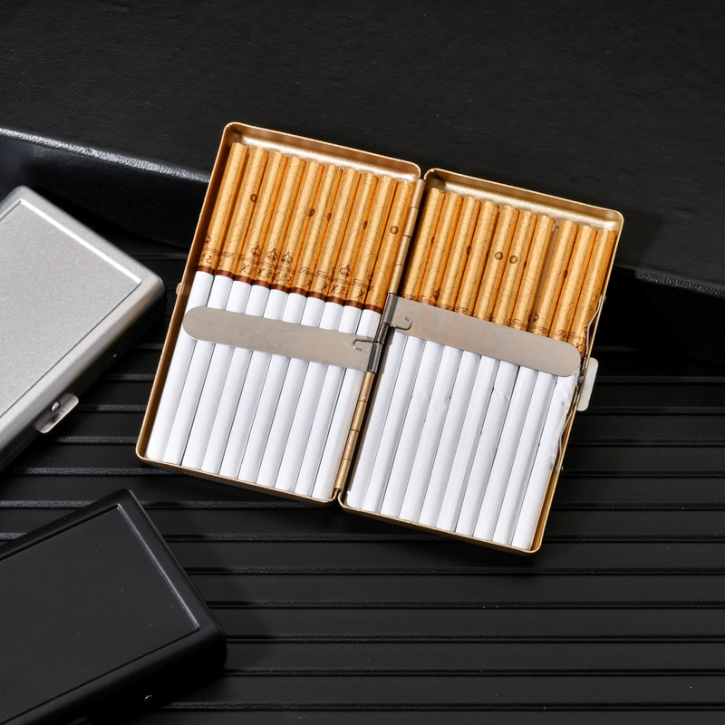 Hộp Đựng Thuốc Kẹp Kim Loại Vân Nhám 3 Màu