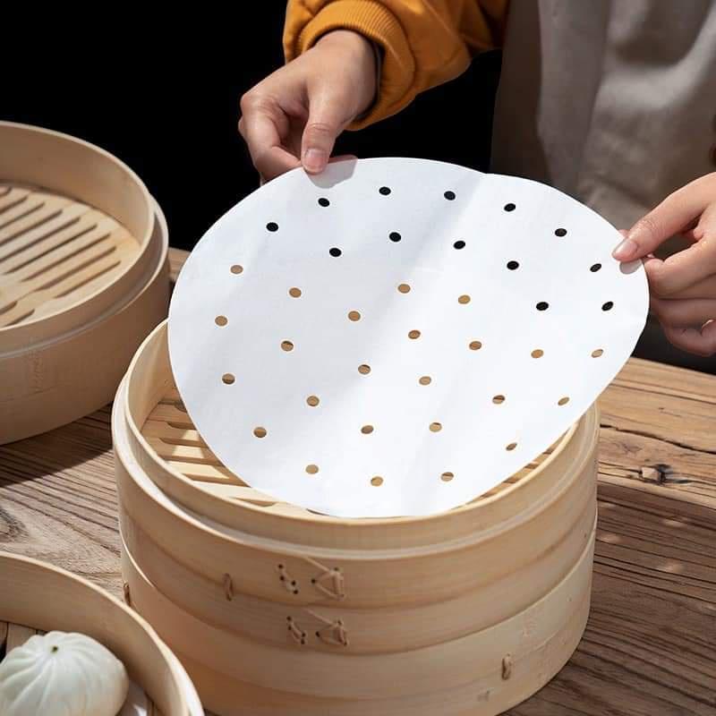 Sét 10 khay giấy bạc lót nồi chiên không dầu