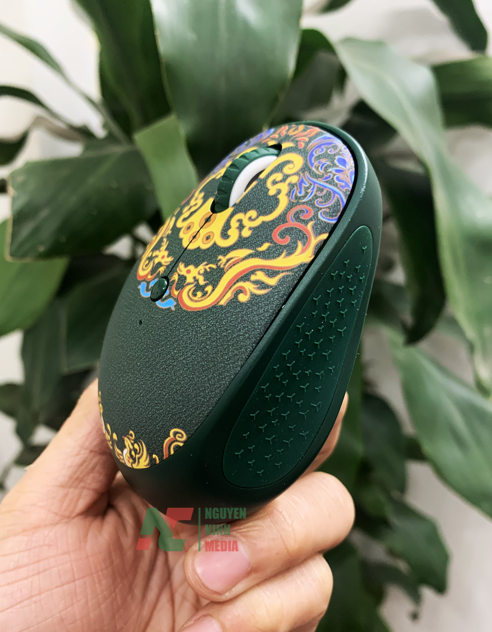 Chuột Không Dây Forter E650 Silent Họa Tiết Koi Fish, Dragon, Phoenix- Hàng Chính Hãng